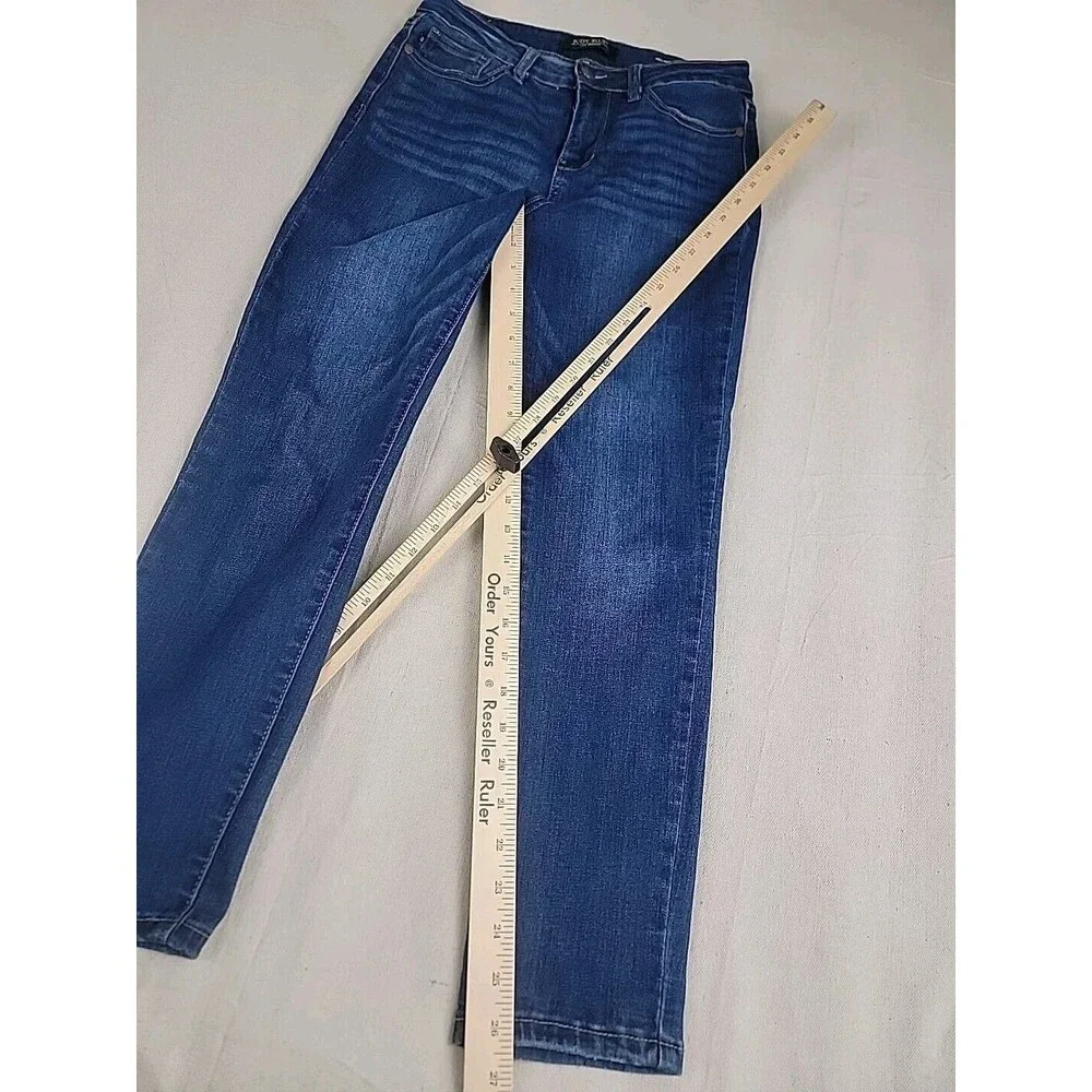 Judy Blue Relaxed Fit Jeans Womens 28 Blue‎ Dark Wash Straight Leg Baggy